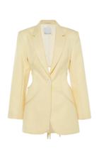 Moda Operandi Christopher Esber Floating Loophole Tie Blazer Size: 6