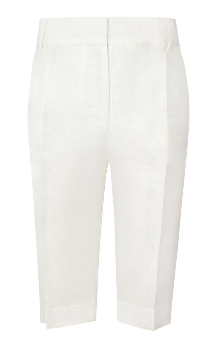 Moda Operandi Alejandra Alonso Rojas Linen-blend Shorts Size: 0