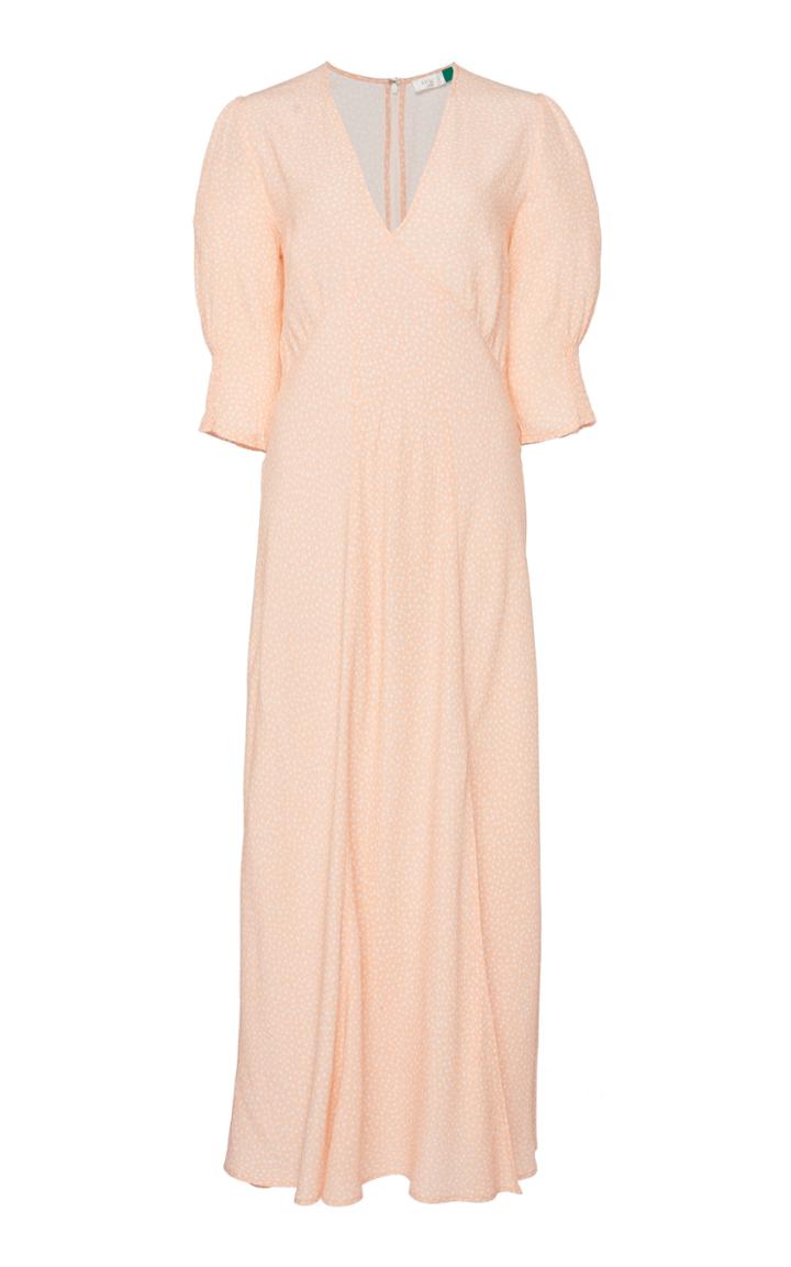 Rixo Martha Short Sleeve Midi Dress