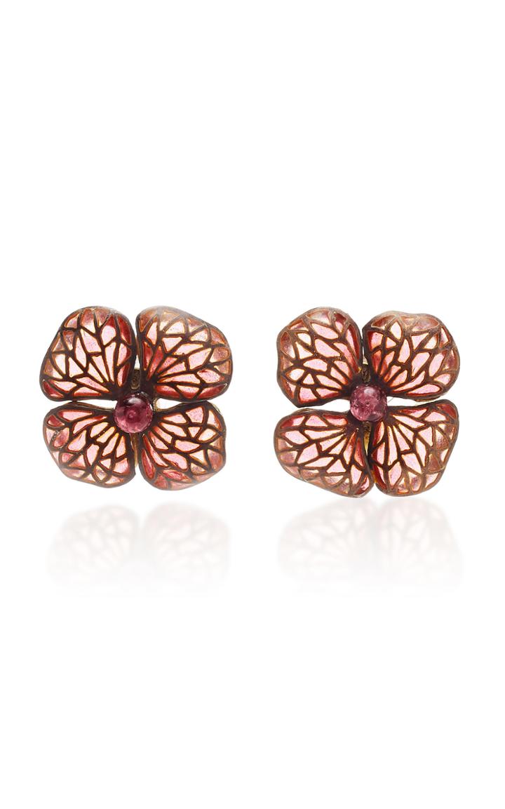Luz Camino Exclusive Pink Hydrangea Earrings