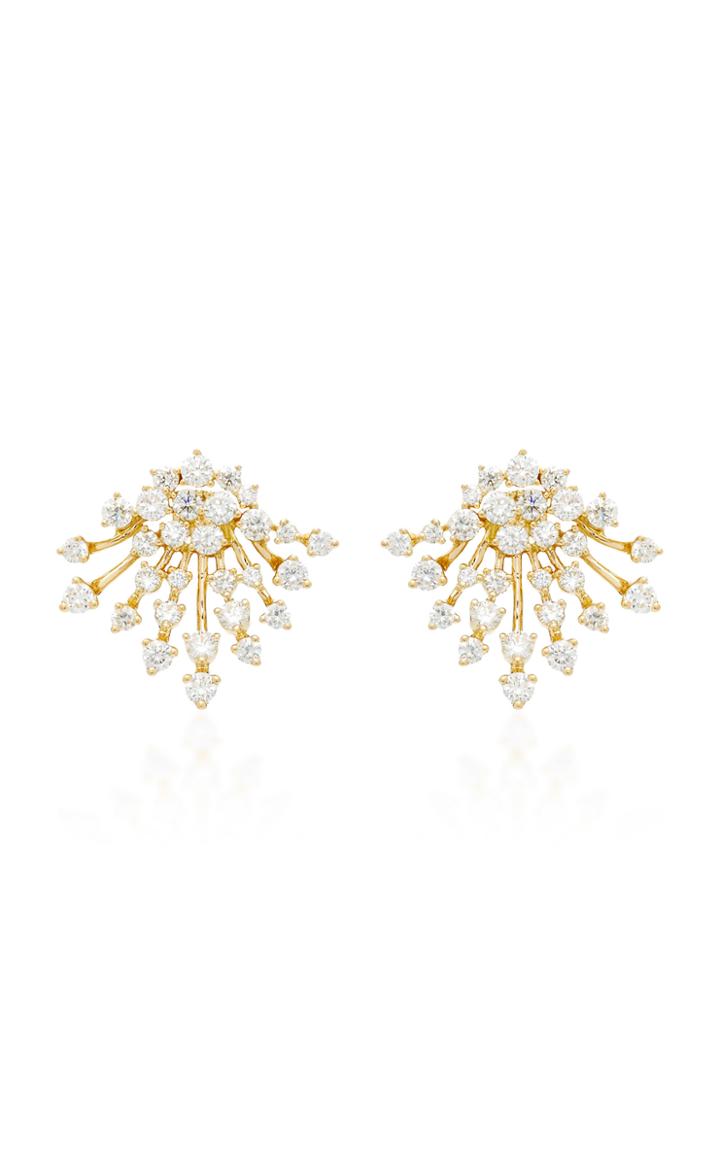 Moda Operandi Hueb Labyrinth 18k Gold Diamond Earrings