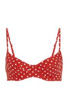 Onia + Weworewhat Lydia Polka-dot Bikini Top