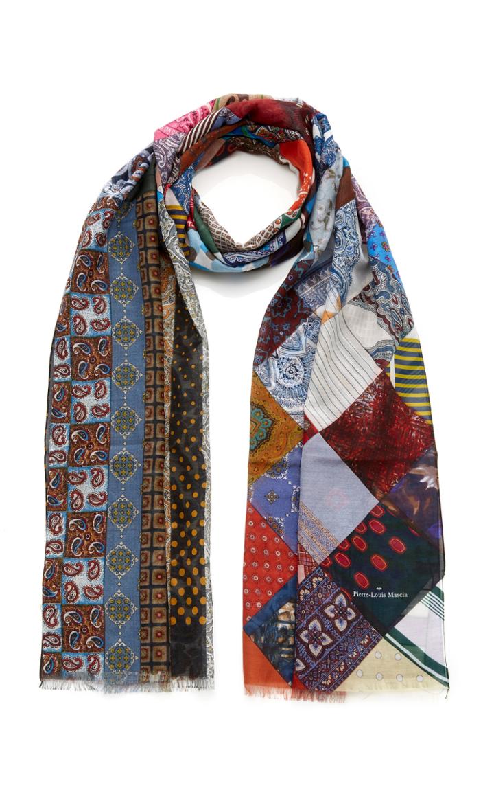 Pierre-louis Mascia Skinny Printed Scarf