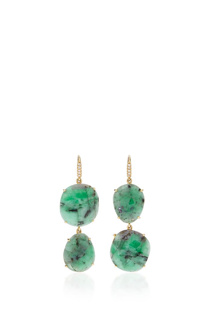 Lauren K Emerald Joyce Earrings
