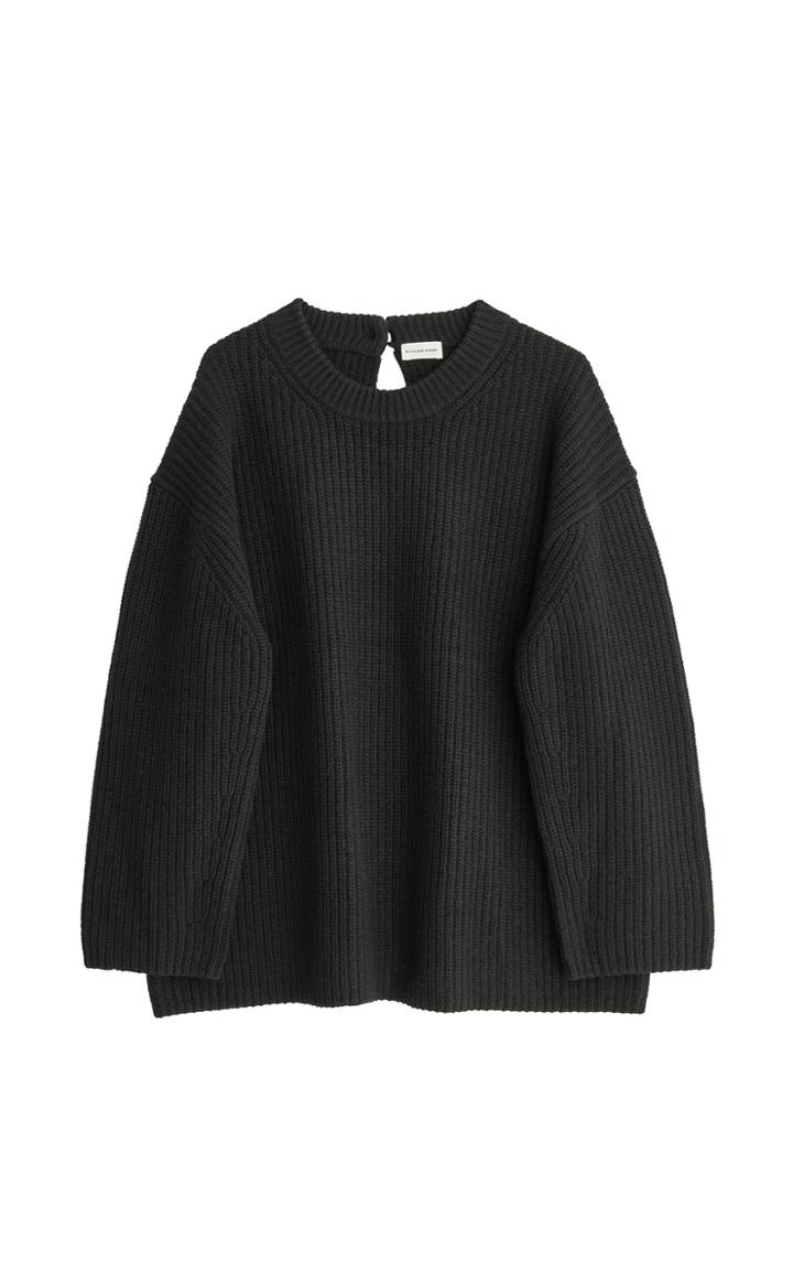 Moda Operandi By Malene Birger Amicia Oversized Ribbed-knit Wool-blend Sweater