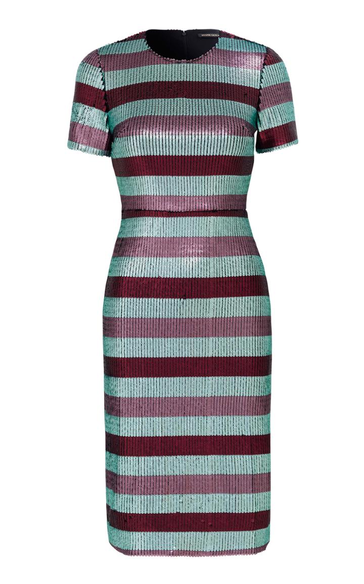 Stine Goya Adele Embellished Stripe Dress