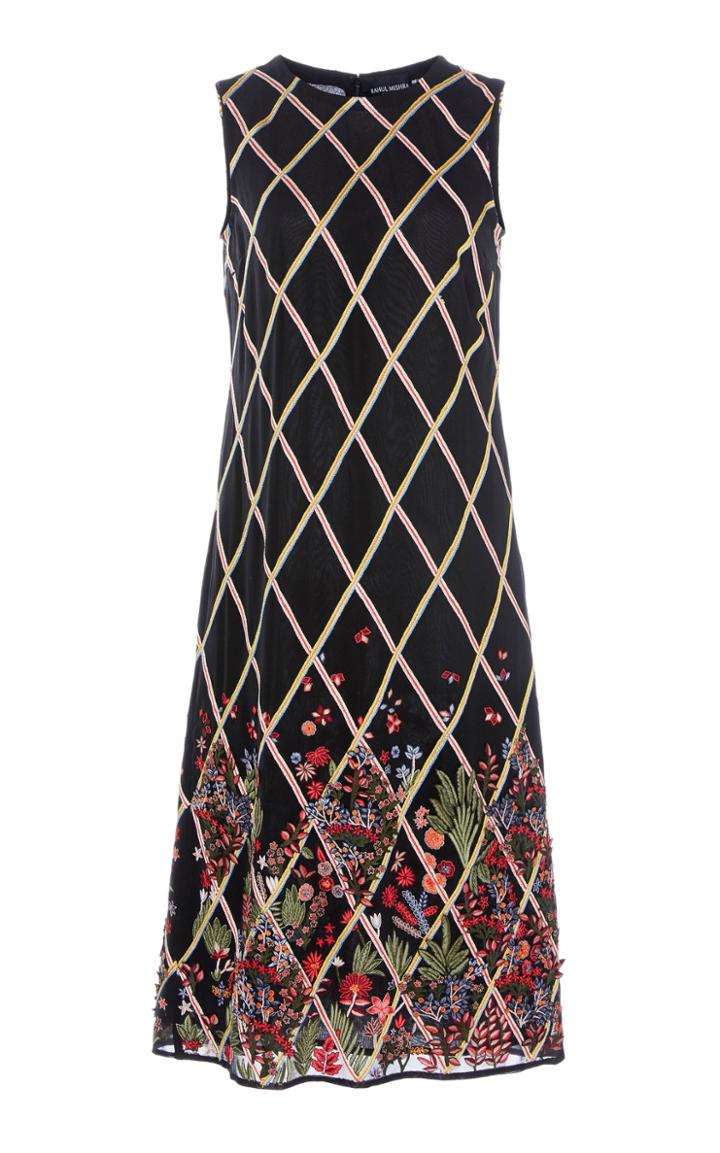 Rahul Mishra Farisha Georgette Embroidery Dress
