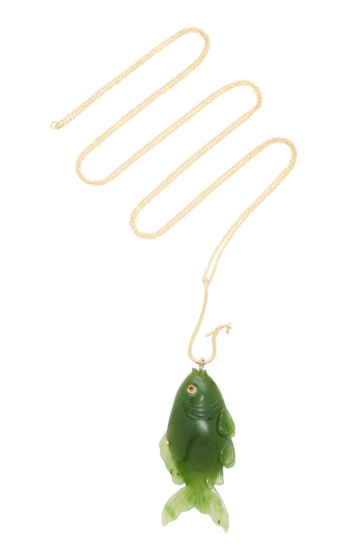 Annette Ferdinandsen M'o Exclusive: Jade Fish Necklace