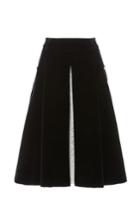 Macgraw Black Velvet A-line Stately Skirt