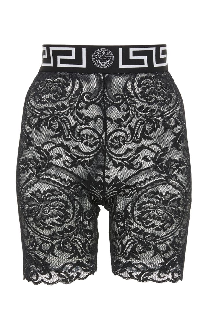 Versace Greca Border Lace Shorts