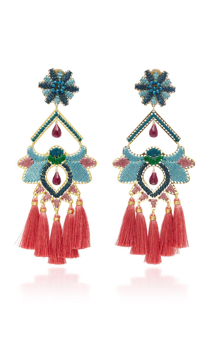 Mercedes Salazar Flor Del Paramo Rosa Earrings
