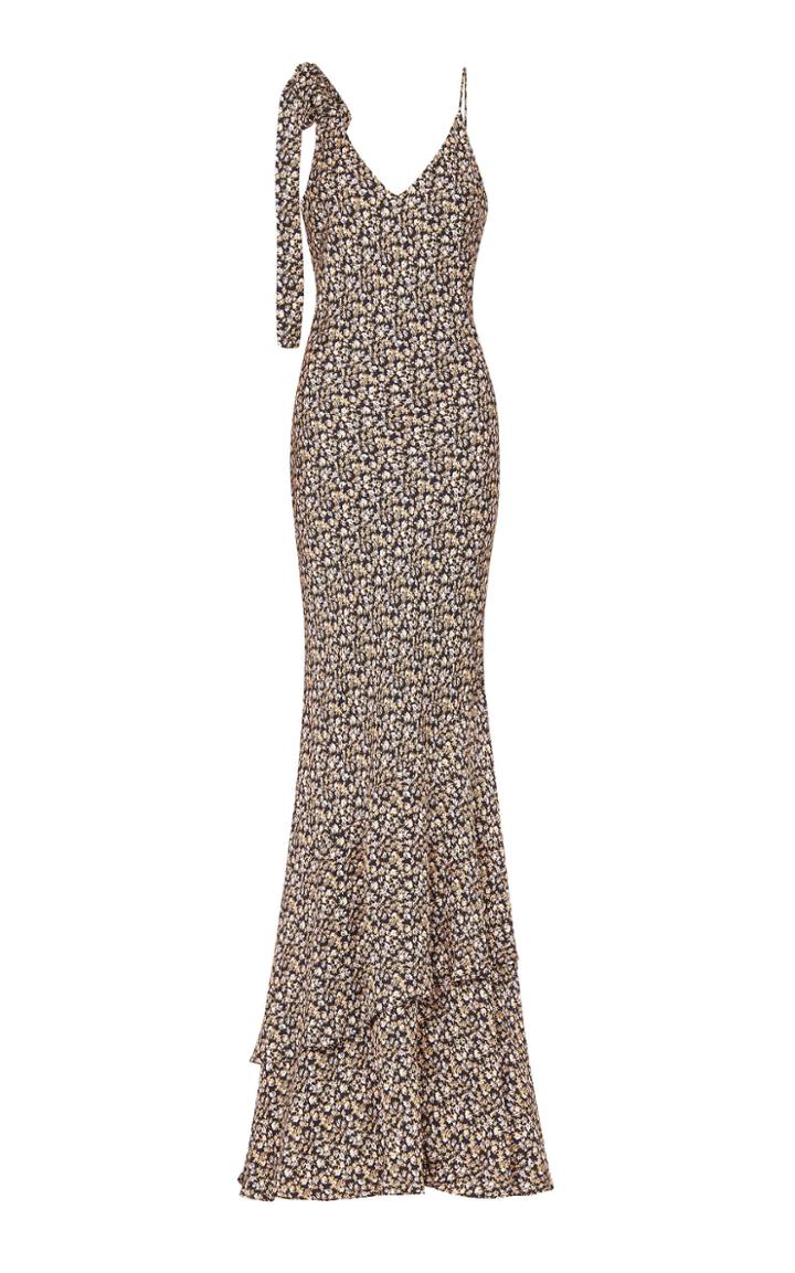 Rebecca Vallance Ellie Shoulder Tie Floral Maxi Gown