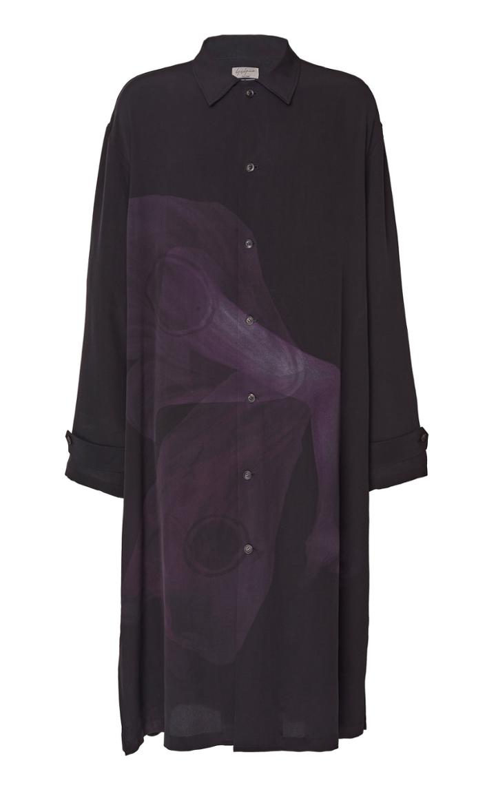 Yohji Yamamoto Print Shirt Coat