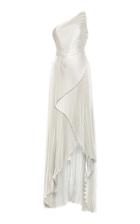 Moda Operandi Semsem Pleated Silk-blend Gown Size: 2