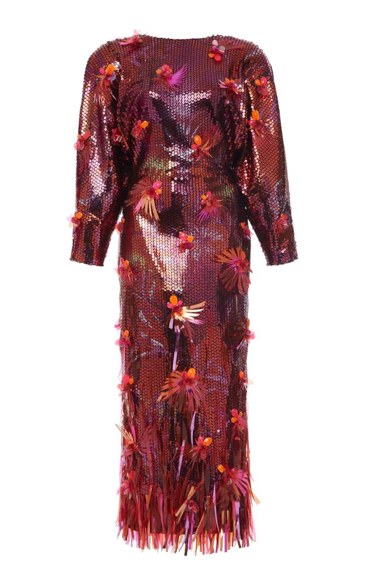 Moda Operandi Versace Embellished Sequined Dress Size: 36