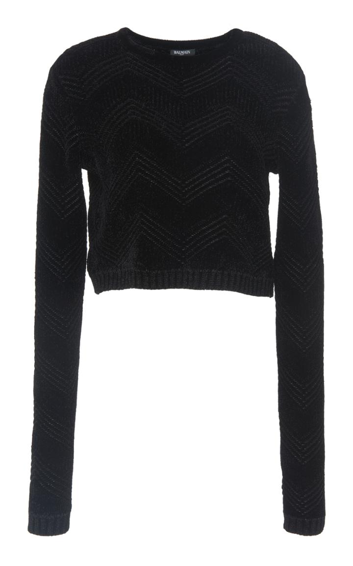 Balmain Chevron Knit Top