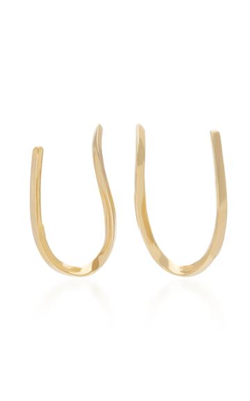 Aron Hirsch Curva 18k Gold Earrings