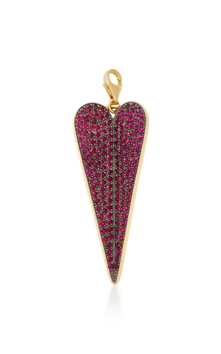 Elena Votsi Eros Large Pendant With Gemfields Pave Rubies