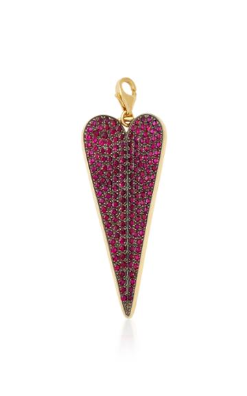 Elena Votsi Eros Large Pendant With Gemfields Pave Rubies