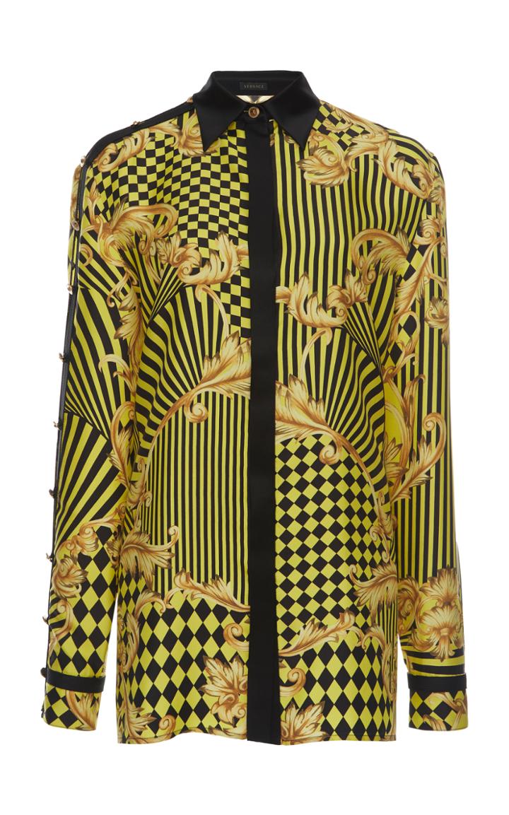 Versace Silk Twill Printed Shirt