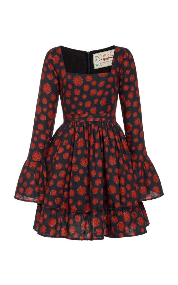 Moda Operandi Agua By Agua Bendita Pomelo Erizos Midi Dress Size: Xs