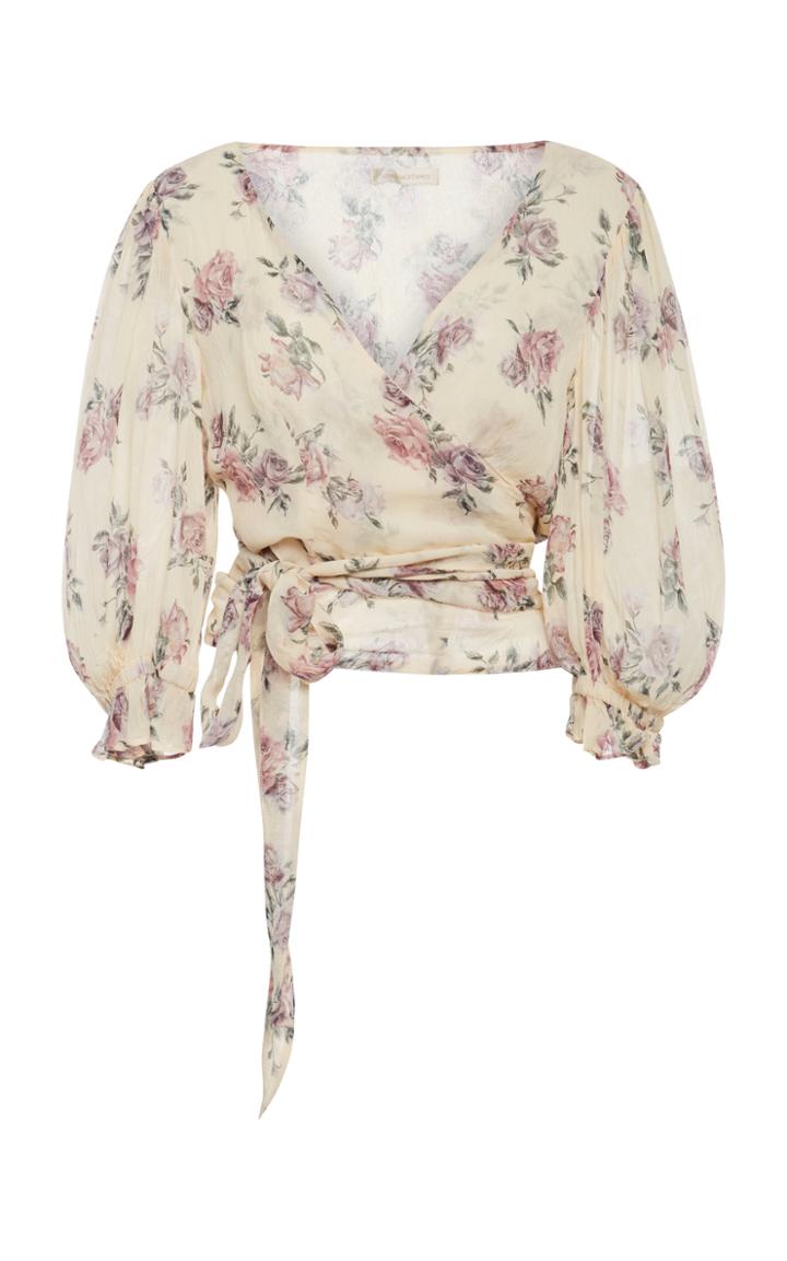 Loveshackfancy Domino Chiffon Top