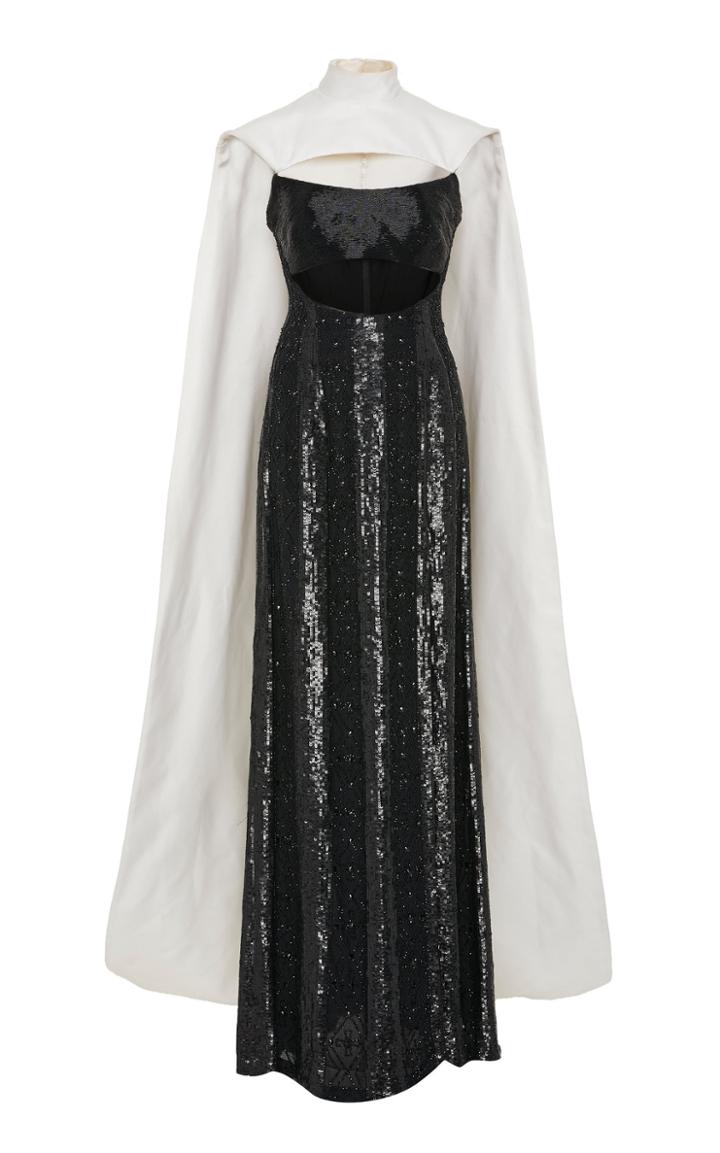 Prabal Gurung Cross Motif Column Gown
