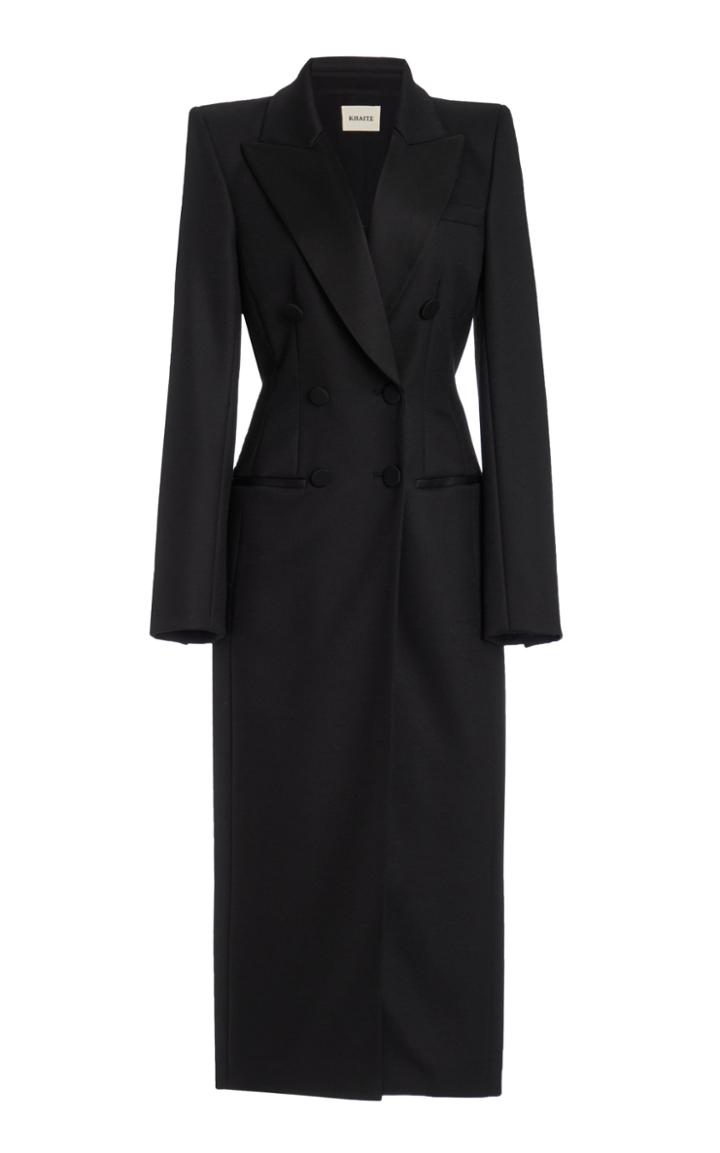 Moda Operandi Khaite Tania Double-breasted Crepe Coat