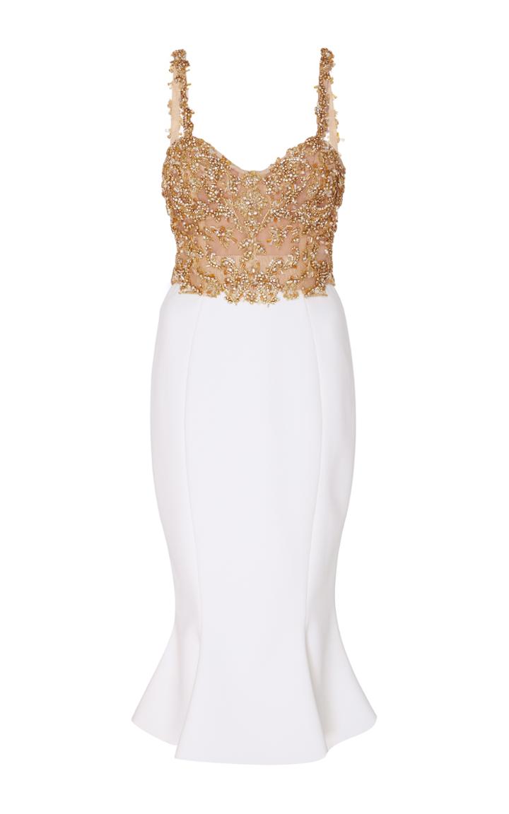 Marchesa Beaded Sleeveless Dress