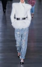 Balmain Double-breasted Feather-trimmed Angora-blend Jacket