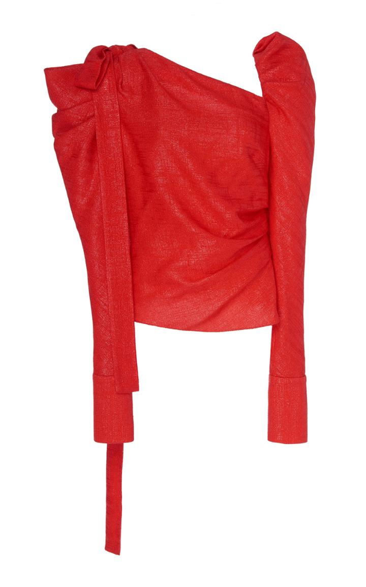 Hellessy Gia Asymetric Lame Top