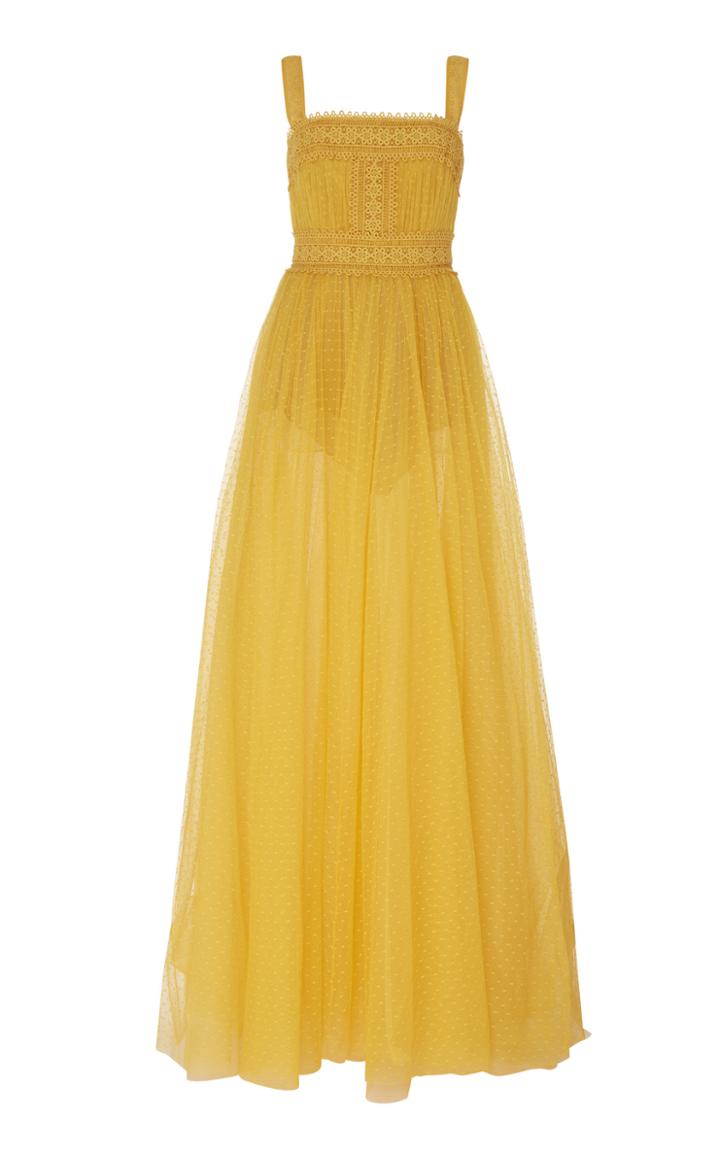 Elie Saab Macram Tulle Gown