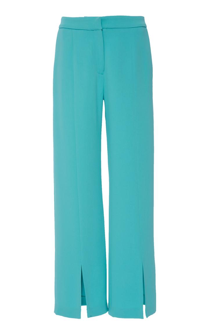 Jeffrey Dodd Cropped Wide Leg Front Slit Pant