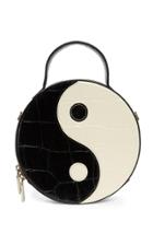 Staud Yin Yang Croc-effect Leather Shoulder Bag