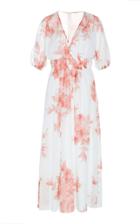 Moda Operandi Lela Rose Floral-print Georgette Peasant Dress Size: 0
