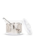 Tom Dixon Tank Ice Bucket Platinum Stripe & Tongs