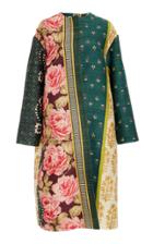 Oscar De La Renta Mid Length Printed Open Front Coat