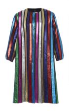 Attico Color Blocked Pvc Box Coat