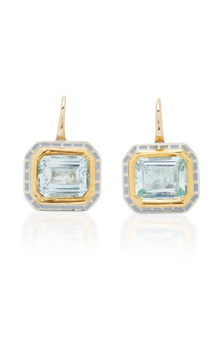 Alice Cicolini Silver Tile Emerald Cut Earring