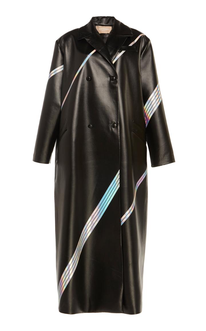 Matriel Faux Leather Space Coat