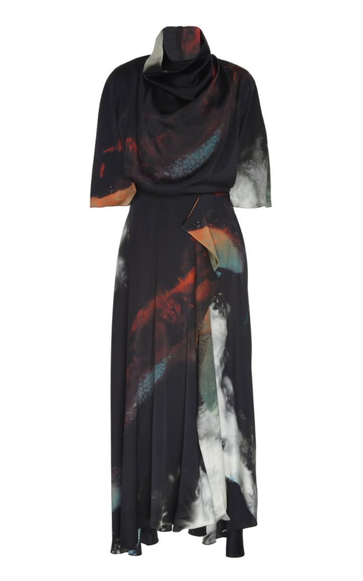 Moda Operandi Roksanda Senja Drape Silk Maxi Dress Size: 6