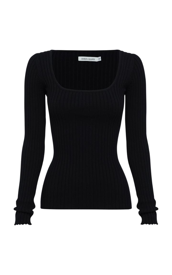 Moda Operandi Anna Quan Mia Cotton Ribbed-knit Top
