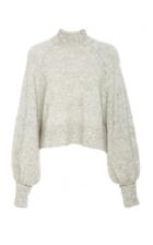 Marissa Webb Piper Mock Neck Wool Blend Sweater