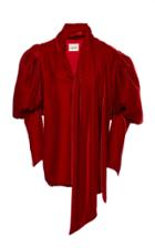 Khaite Jones Puffed Velvet Top