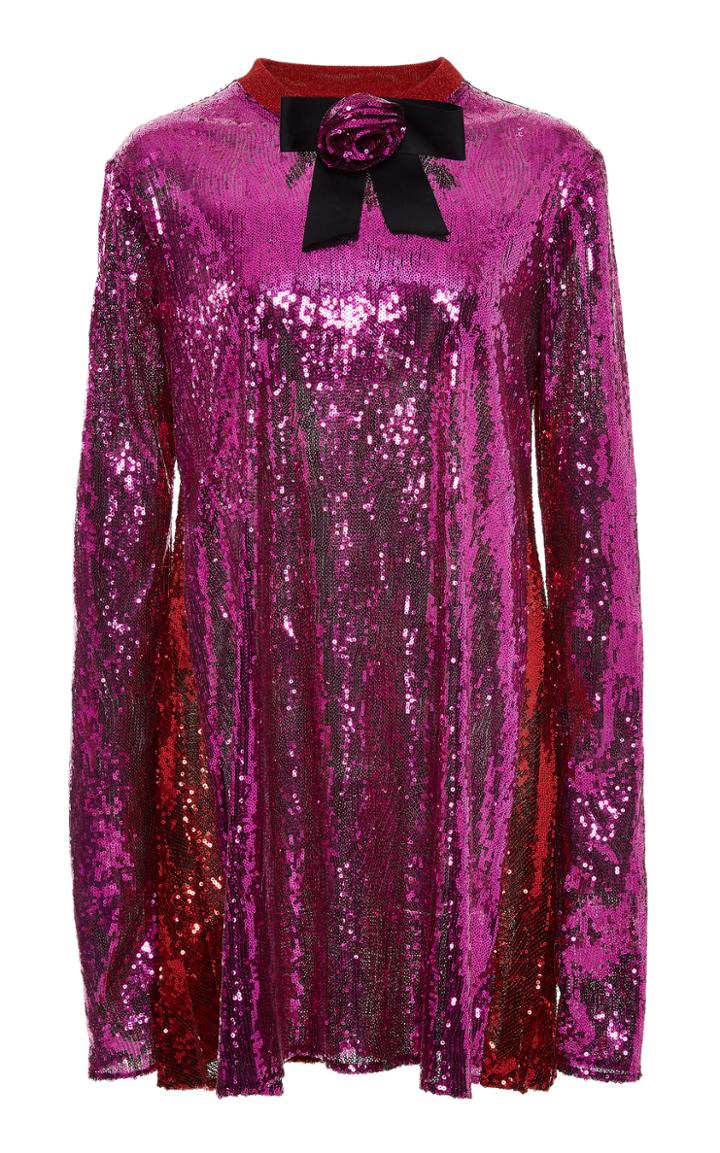 Philosophy Di Lorenzo Serafini Sequin Dual Colored Dress