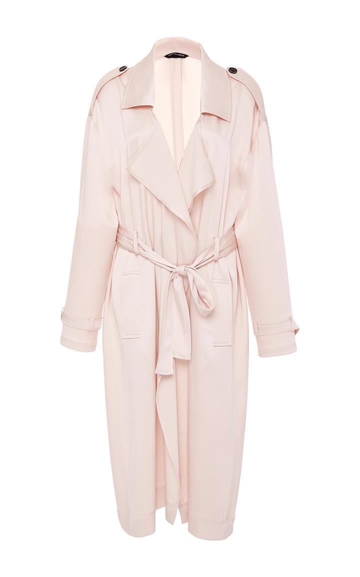 Marissa Webb Corey Satin Crepe Overcoat