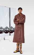 Ganni Leather Trench Coat