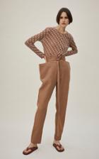 Moda Operandi Bassike Belted Linen Straight-leg Pants