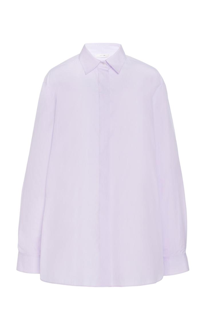 Moda Operandi The Row Big Sisea Cotton Long Sleeved Shirt Size: Xs
