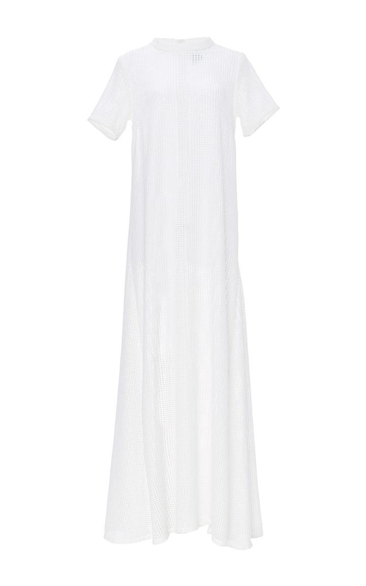 Macgraw White Lattice Mustang Dress
